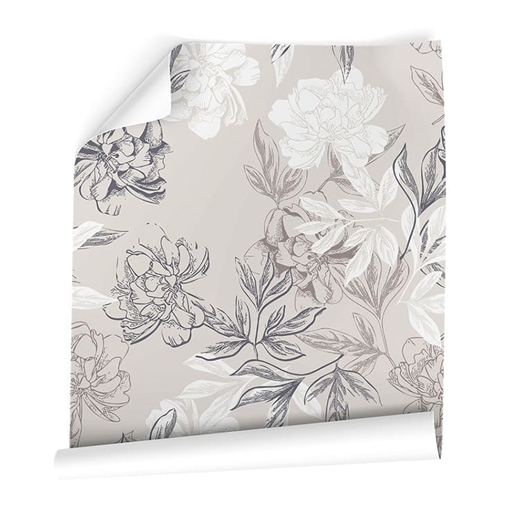 Carta da parati autoadesiva con fiori vintage 65x260cm - 3