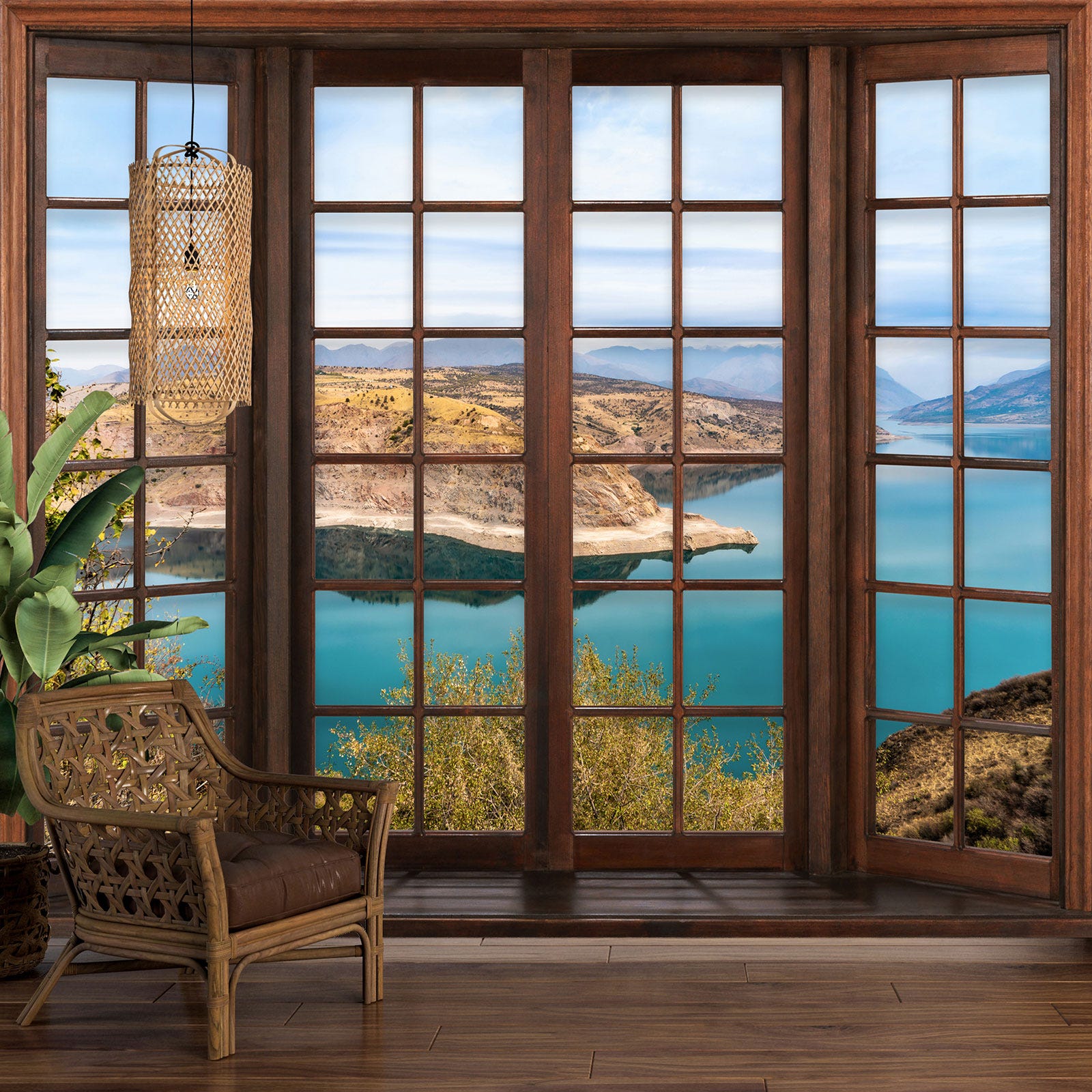 Stickers Trompe l'oeil fenêtre - Vue Mer - Hauteur 60 x Largeur 100 cm | Leroy Merlin Stickers Trompe l'oeil fenêtre - Vue Mer - Hauteur 60 x Largeur 100 cm | Leroy Merlin