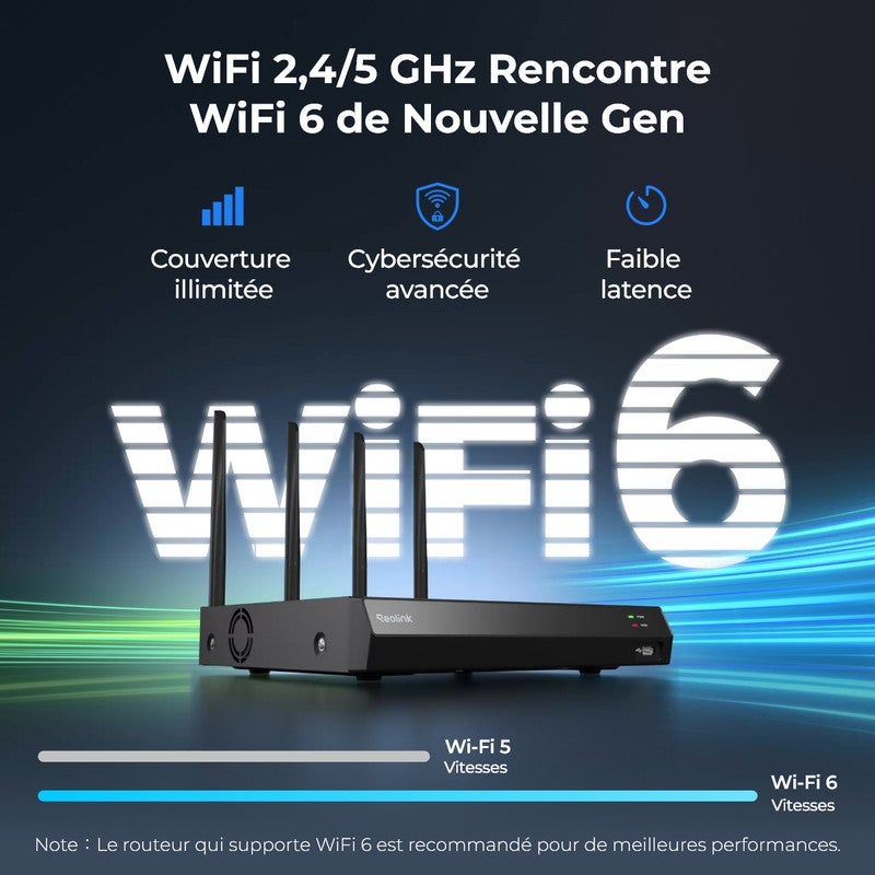 Caméra de surveillance 12CH 2To WiFi NVR filaire, Reolink - 2