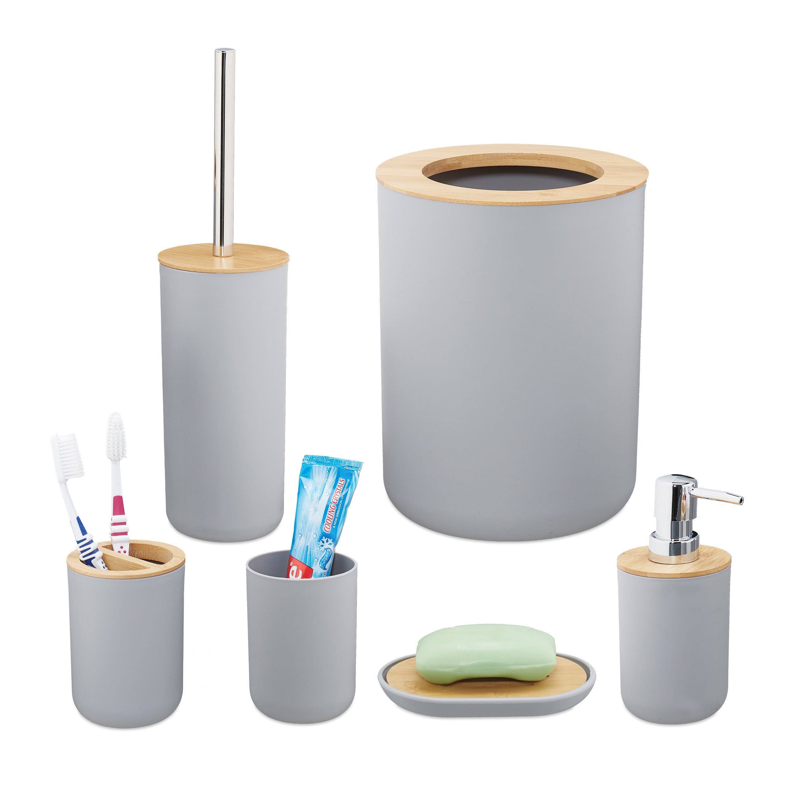 ALPIRIRAL Ensemble d'accessoires de salle de bain noir mat, 5 pièces, distributeur de savon en ALPIRIRAL Ensemble d'accessoires de salle de bain noir mat, 5 pièces, distributeur de savon en