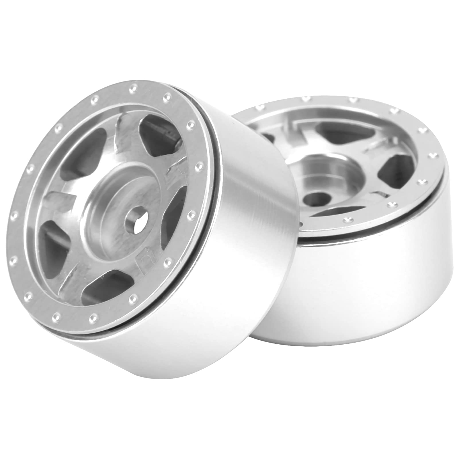 Paire de moyeux de roue CNC anodisé - RS Factory Paire de moyeux de roue CNC anodisé - RS Factory