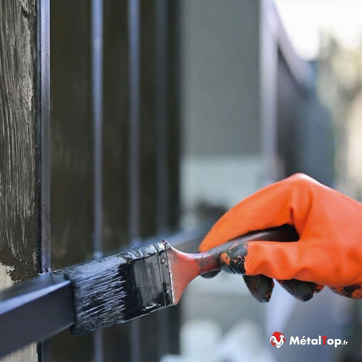 Antirouille Acier - Metaltop - Gris anthracite - RAL 7016 - Pot 15L - 3