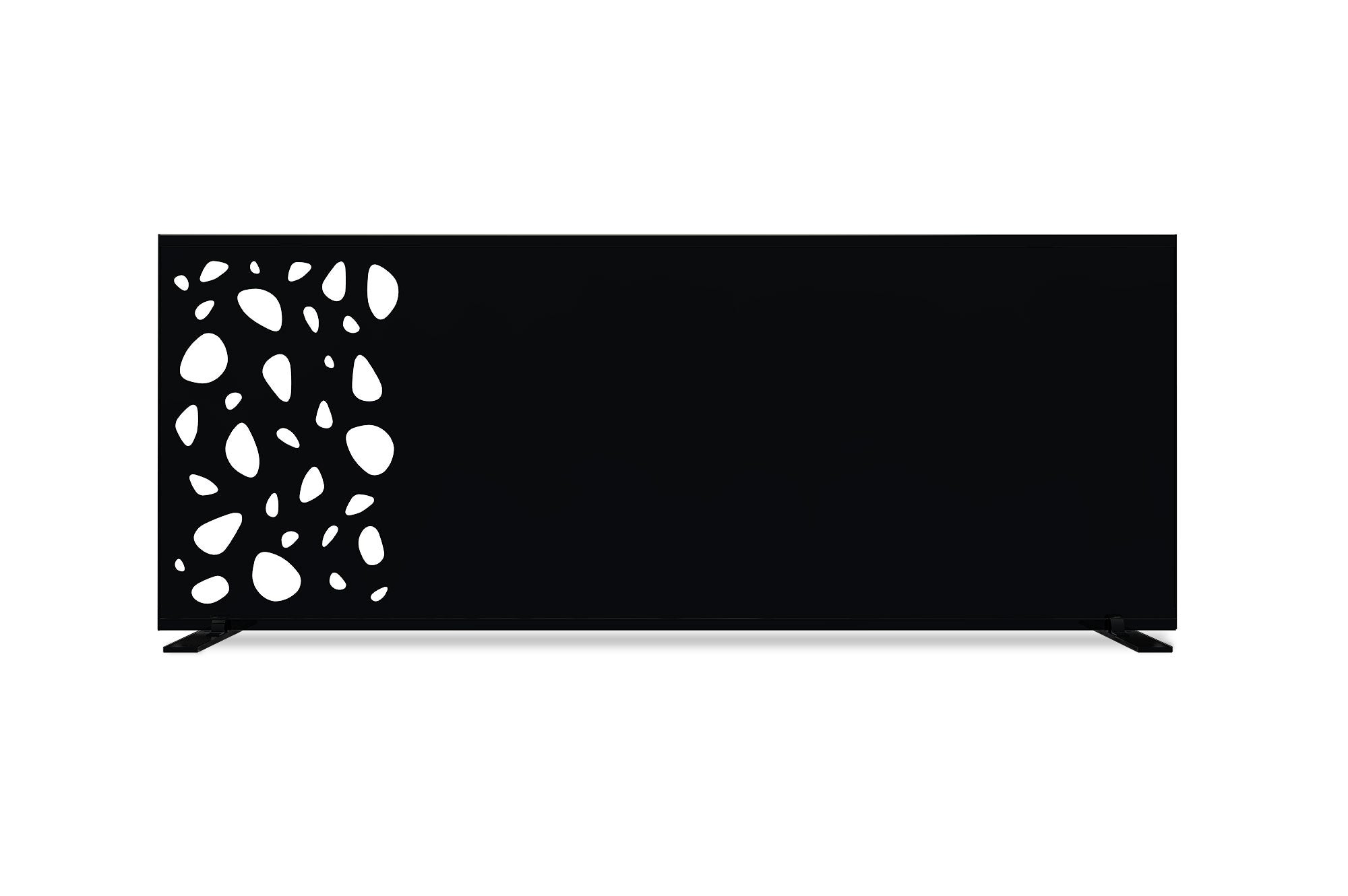 Lot de 3 panneaux décoratifs SUNNY Noir H.160cm motifs sur le haut - 8