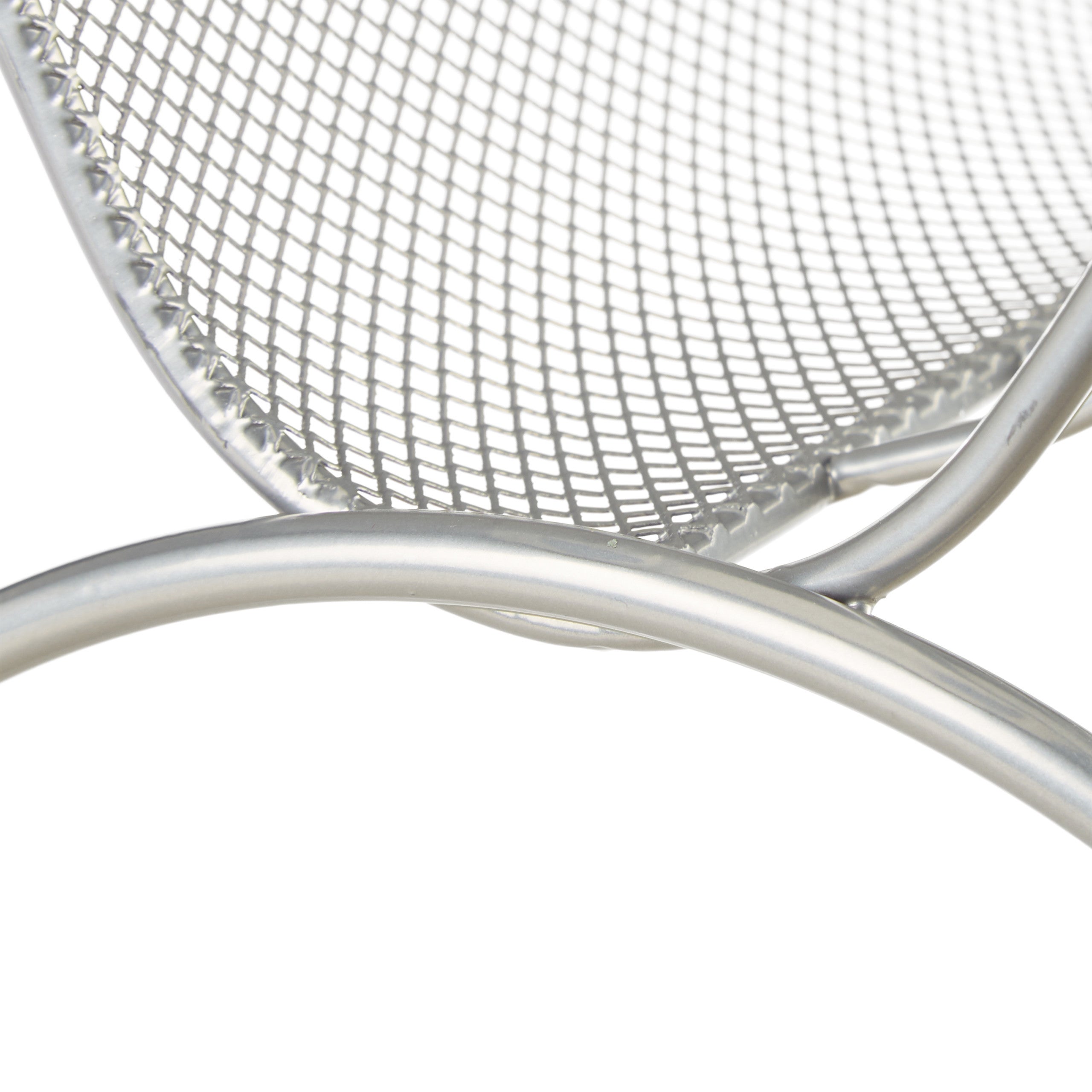Porte-revues en maille métal porte-journaux trieur en maille tressée HxlxP: 35 x 34 x 18 cm, argenté, Relaxdays - 4