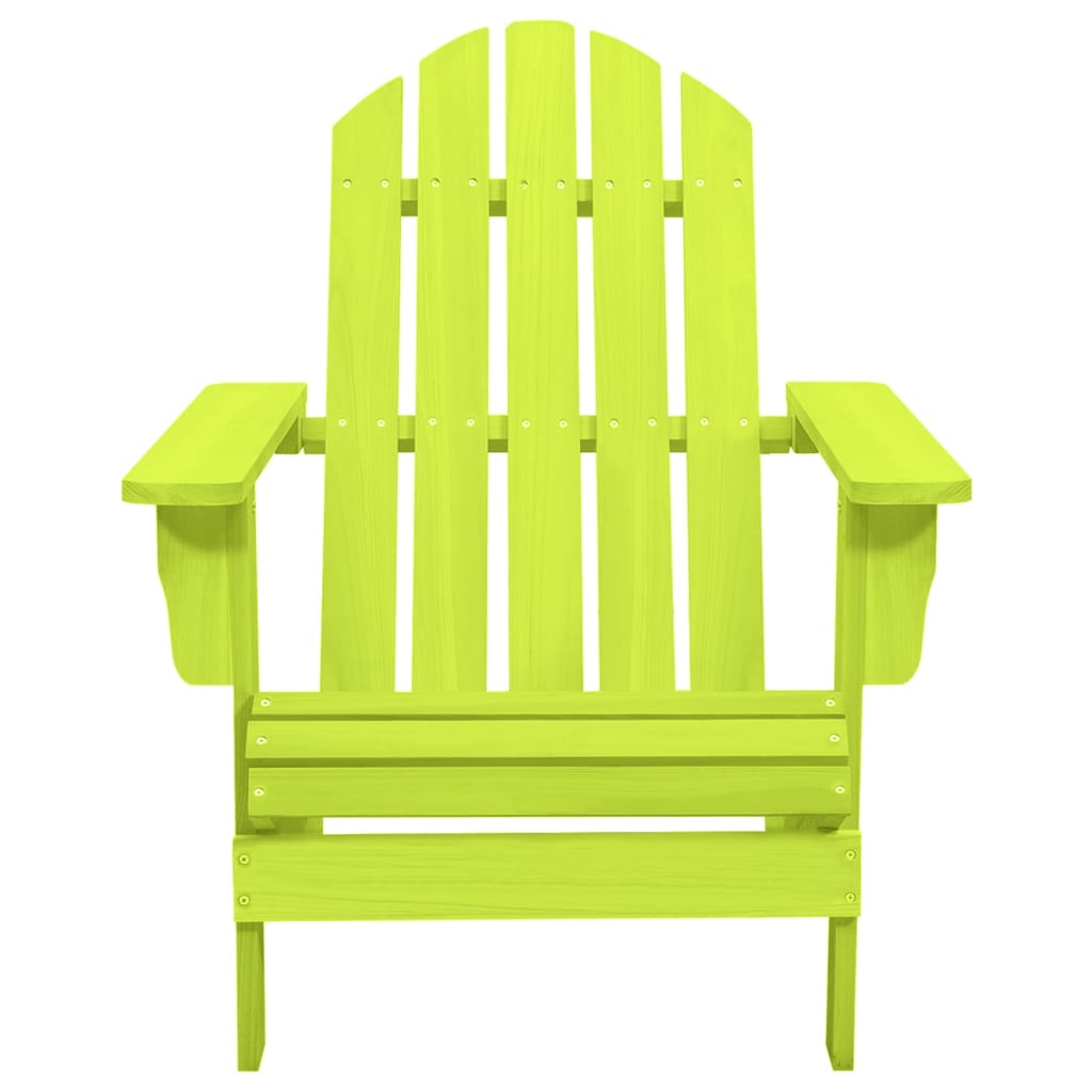 Maison Exclusive - Sedia Giardino Adirondack in Legno Massello di Abete Verde - 2
