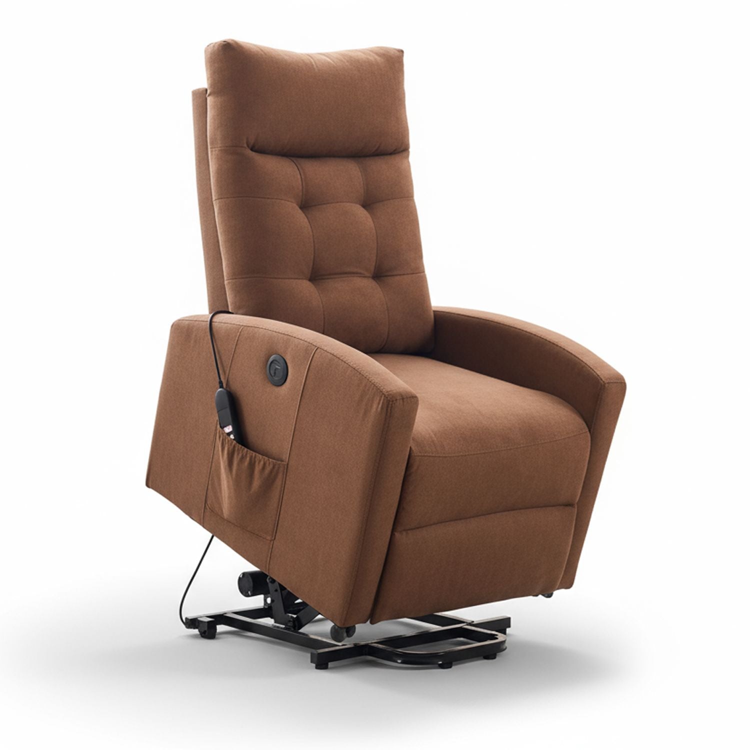 CLP Poltrona Massaggiante Sparta XM - Sedia Ufficio Relax Con 5 Programmi Massaggio, Nero, Fino A 140kg