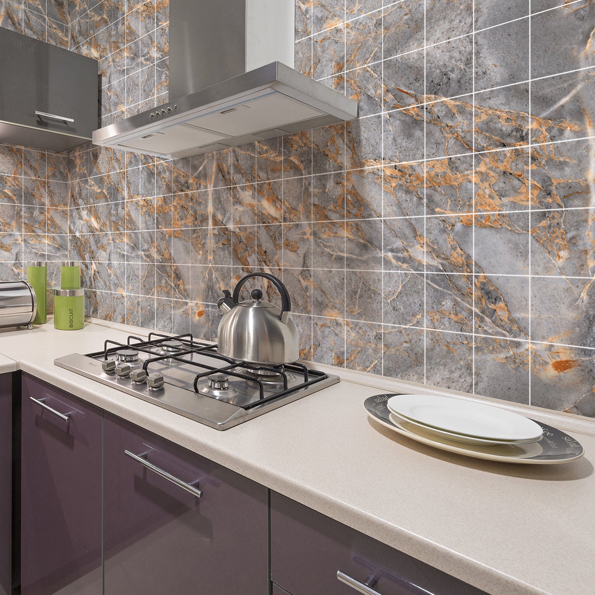 20 Stickers Piastrelle Autoadesivi Per Cucina E Bagno - Mosaico Blu, Impermeabili, Facili Da Applicare - Foto 9