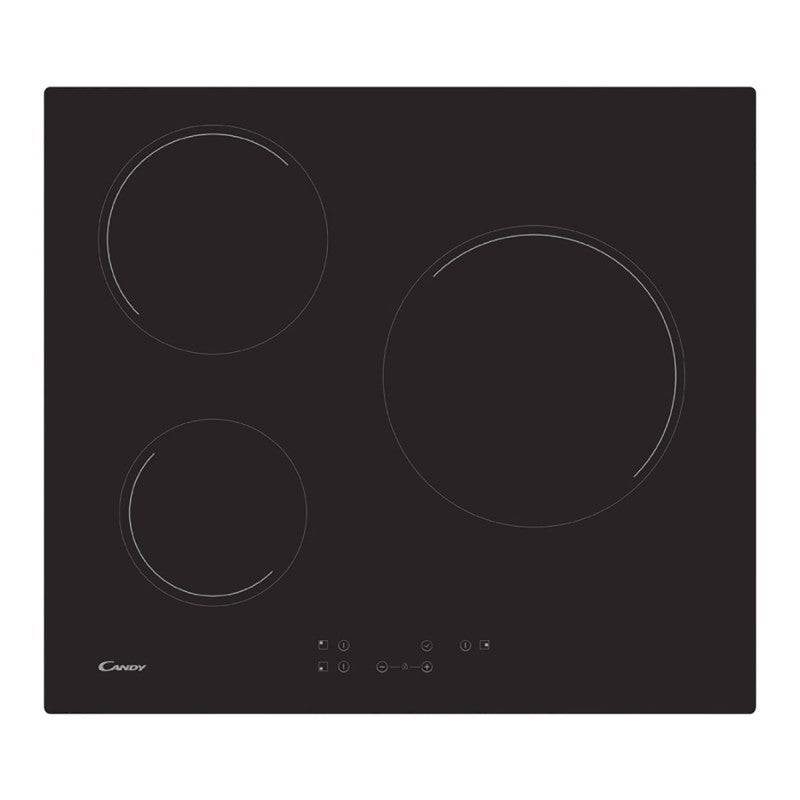 Candy Placa Vitrocerámica Ch63ct 3 Zonas Negro , Leroy Merlin