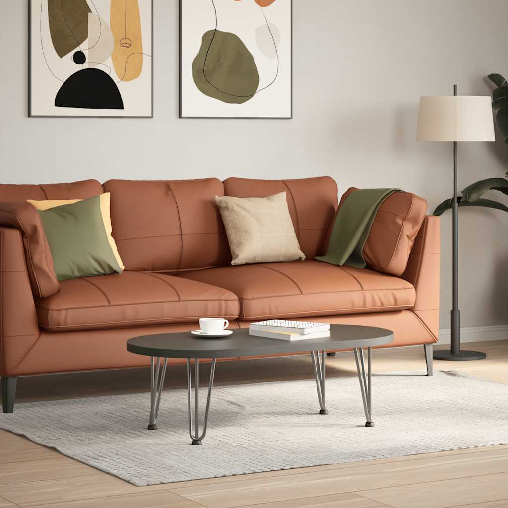 Pernas de mesa em gancho 4 peças aço maciço aço natural 30cm - COMFORTXL - 3