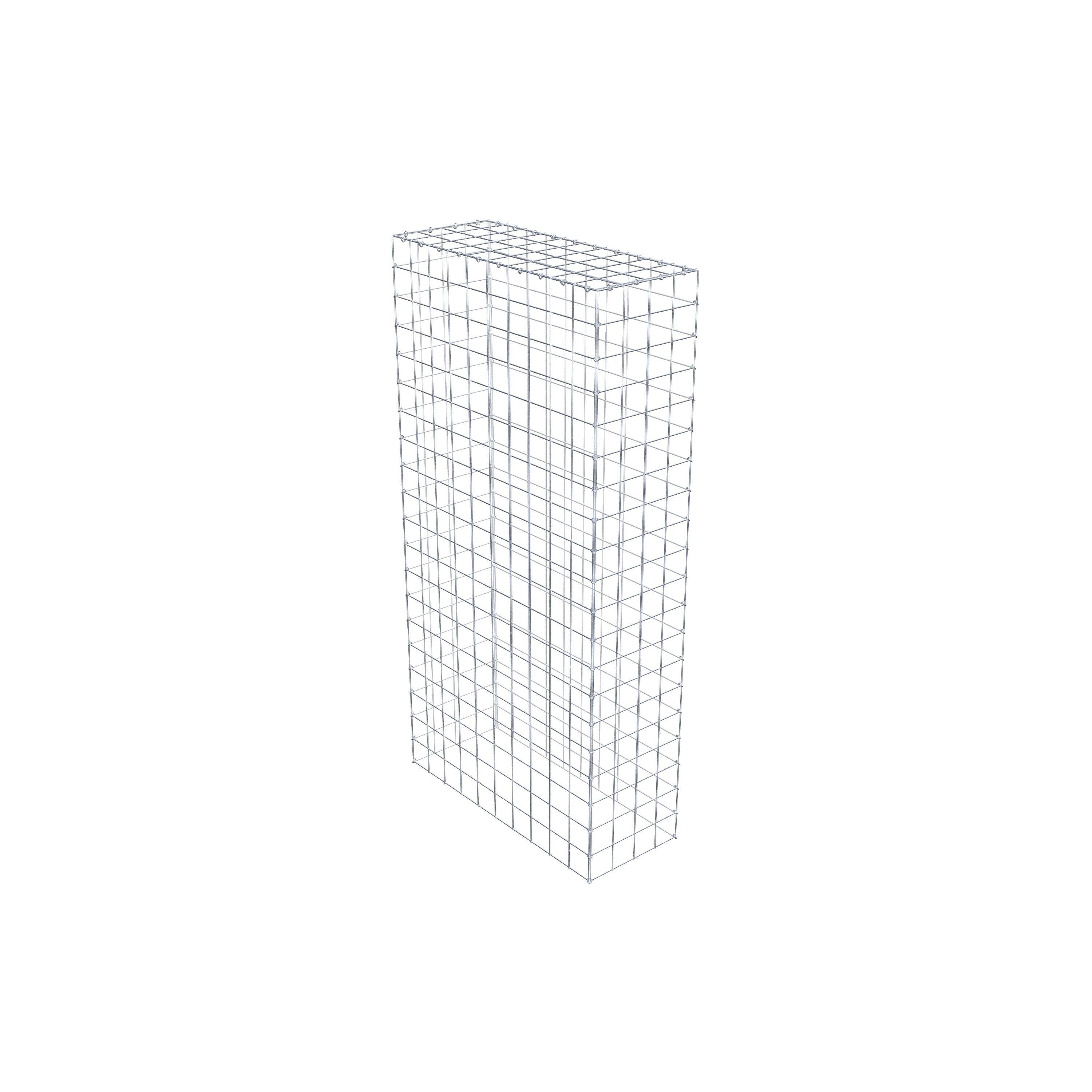 Gavión para apilar en acero galvanizado 200x100x40cm (LxAxP), malla 10 x 10cm, Anillo en C, sin rejilla inferior - 6