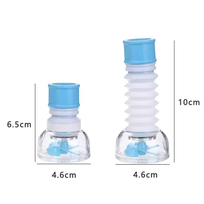 3 Piezas Filtro de Agua para Grifo,Filtro Retráctil y Plegable para Cocina,con Carbón Activado,para Hogar (3 Colores) - 2