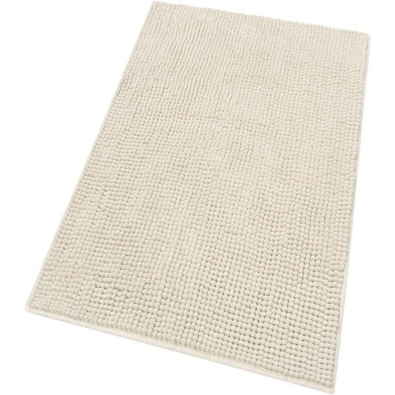 Dywanik łazienkowy Miękki Dywanik Przyłóżkowy 65x130 Cm Antypoślizgowy Długie Włosy Beżowy