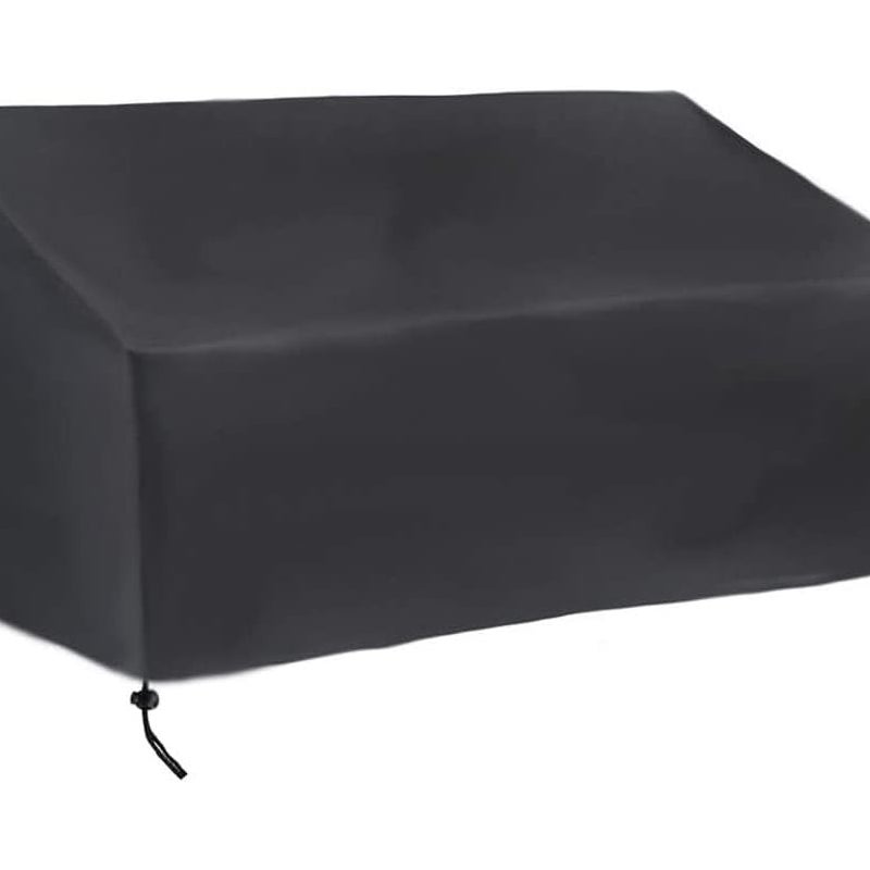 Podwójny pokrowiec na ławkę ogrodową, odporny na promieniowanie UV i rozdarcia, tkanina Oxford, pokrowiec na sofę ogrodową, 134 x 66 x 89 cm