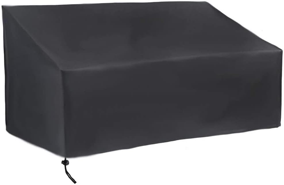 Podwójny pokrowiec na ławkę ogrodową, odporny na promieniowanie UV i rozdarcia, tkanina Oxford, pokrowiec na sofę ogrodową, 163 x 66 x 89 cm