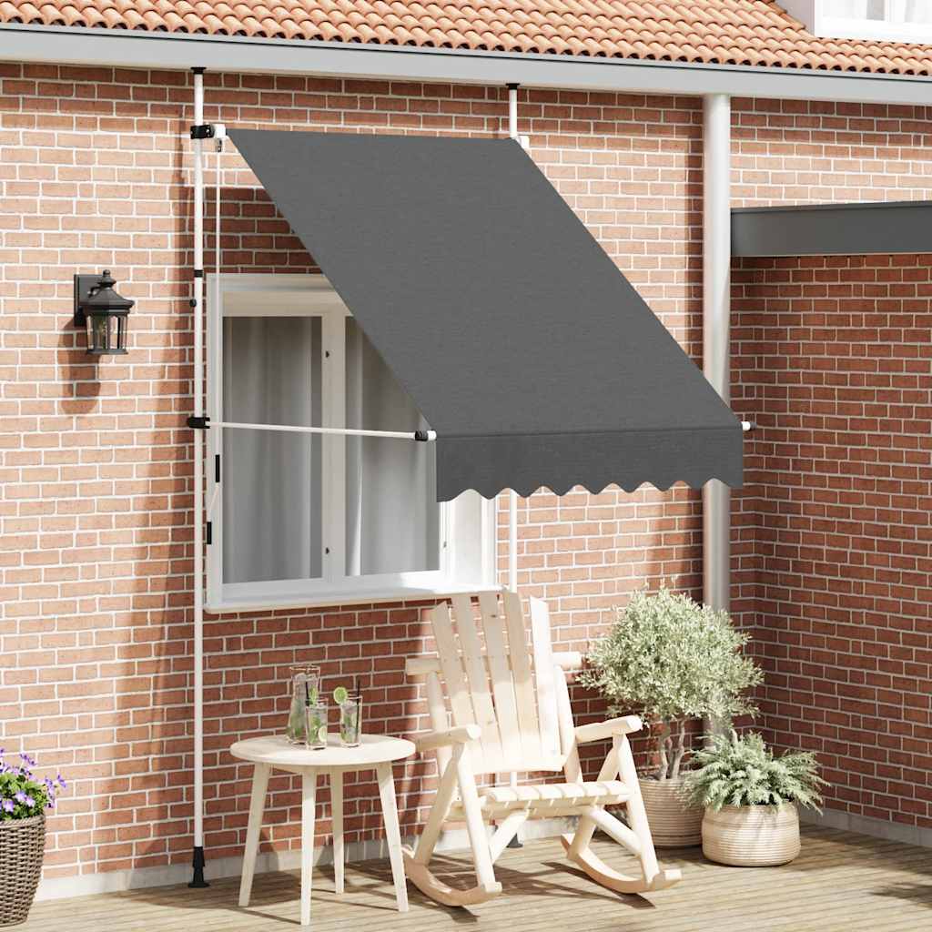 Maison exclusive - toldo retráctil de funcionamiento manual antracita 150 cm