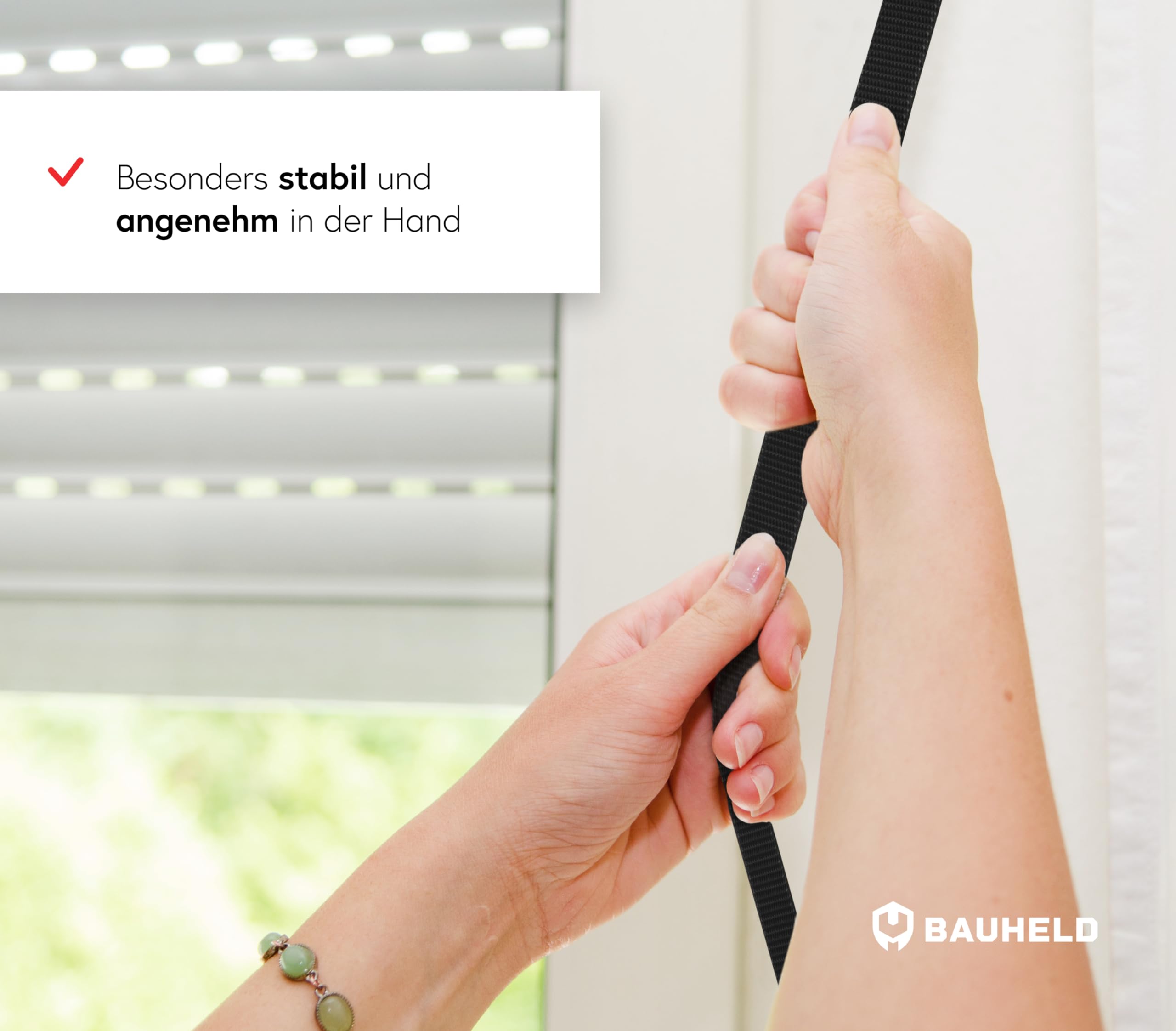 Jajasio Cinghia In Cotone 50 Mm X 6 Metri – Nastro Resistente Per Borse, Colore Nero - 2