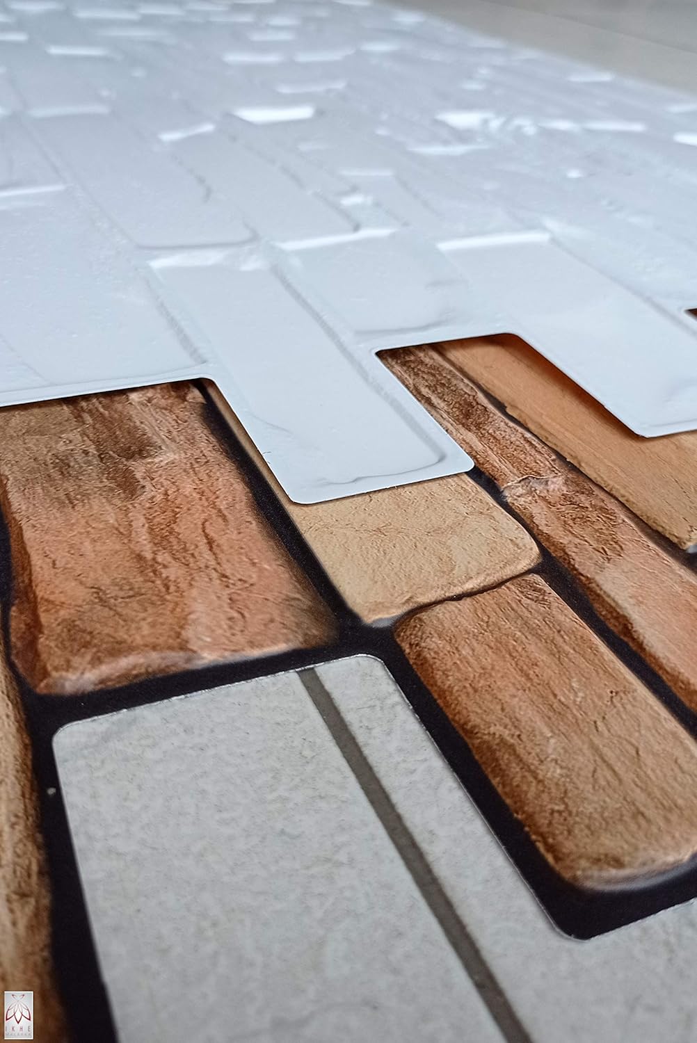 10 Panneaux Muraux 3D en PVC – Imitation Carrelage – 4 m² – Revêtement Décoratif Léger – Épaisseur 1 mm Sandstone Slate - 5