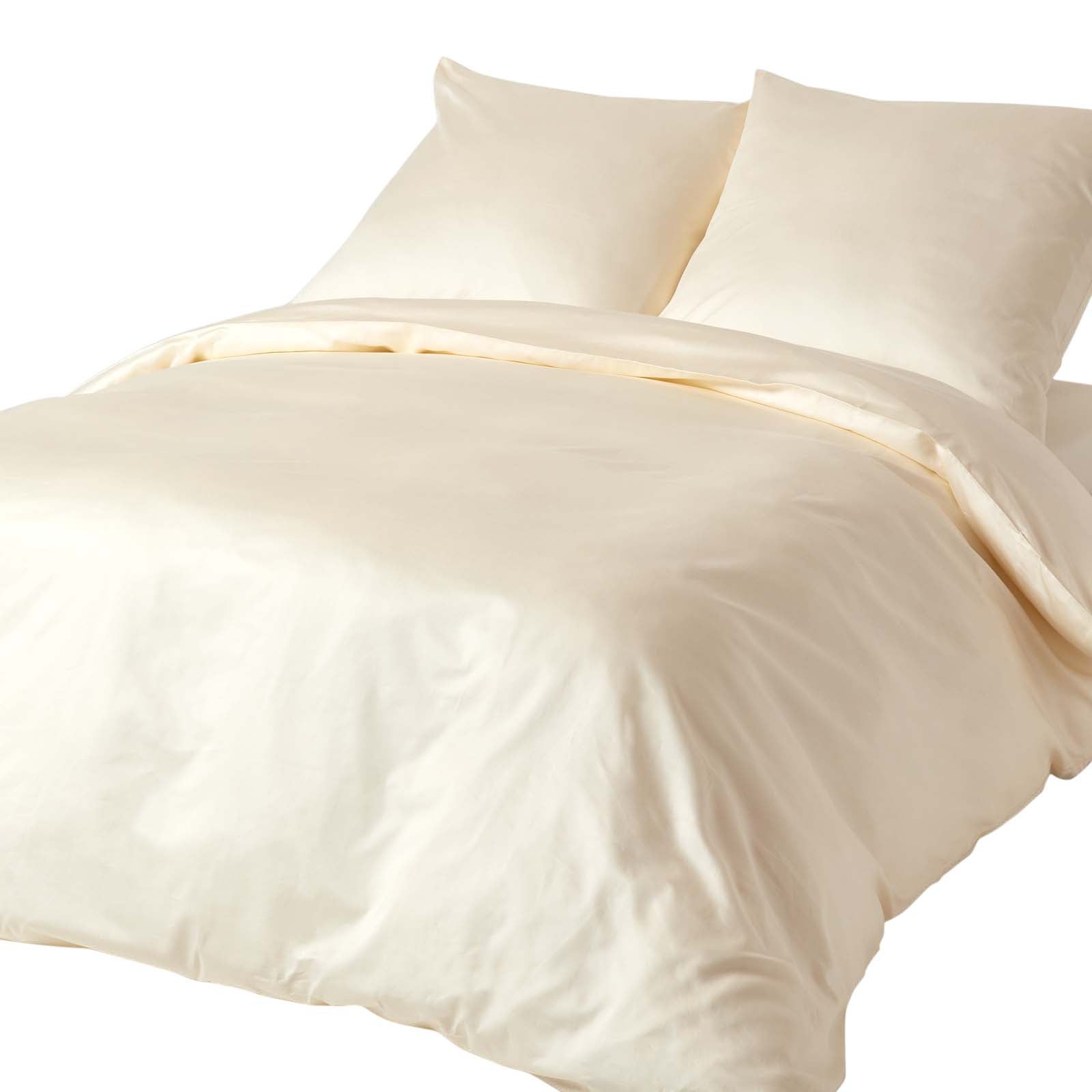 Parure De Lit Coton égyptien 1000 Fils - SPLIT KING - Rayure Sauge - 5 Pièces