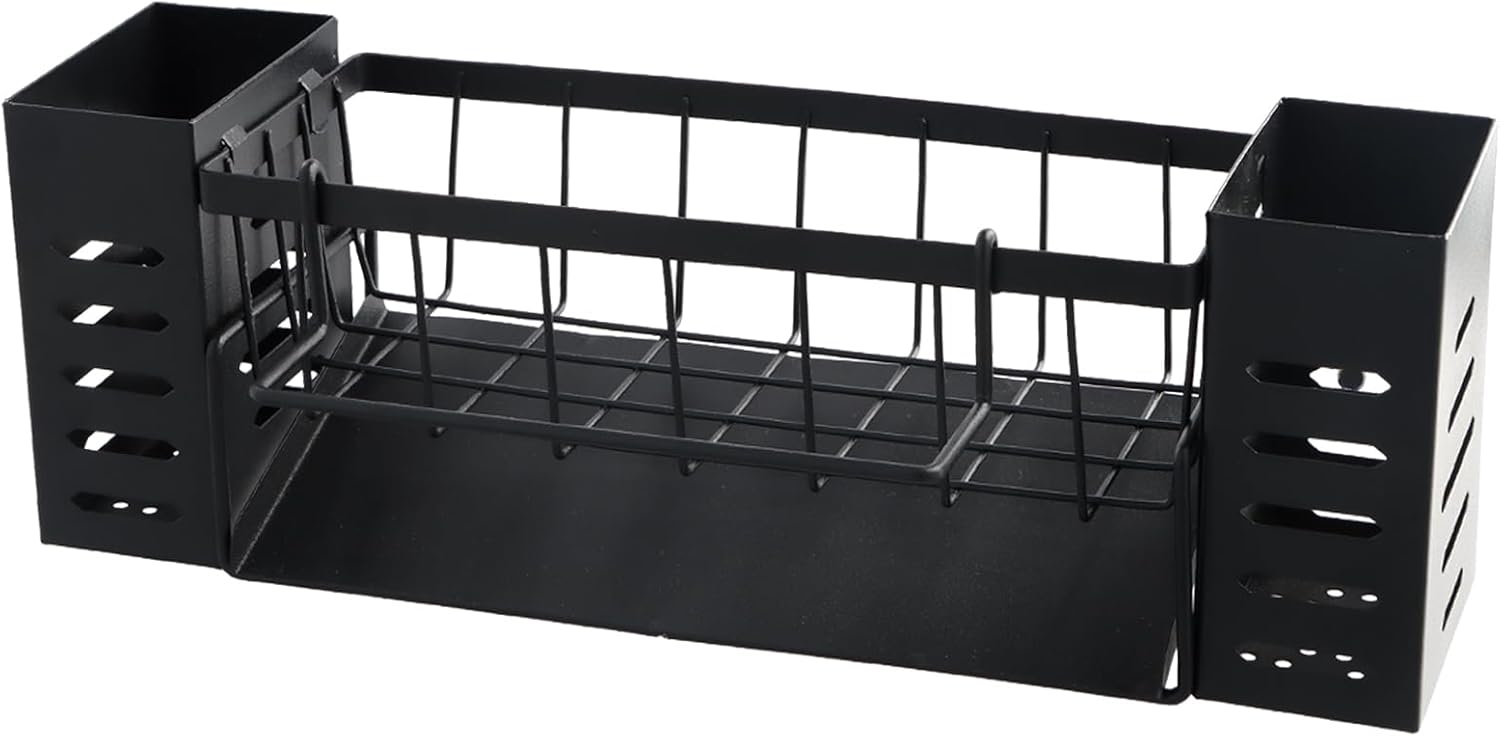 Organizer per lavello da cucina, portaoggetti per lavello in acciaio inossidabile, organizer multifunzionale per lavello da cucina nero | Leroy Merlin