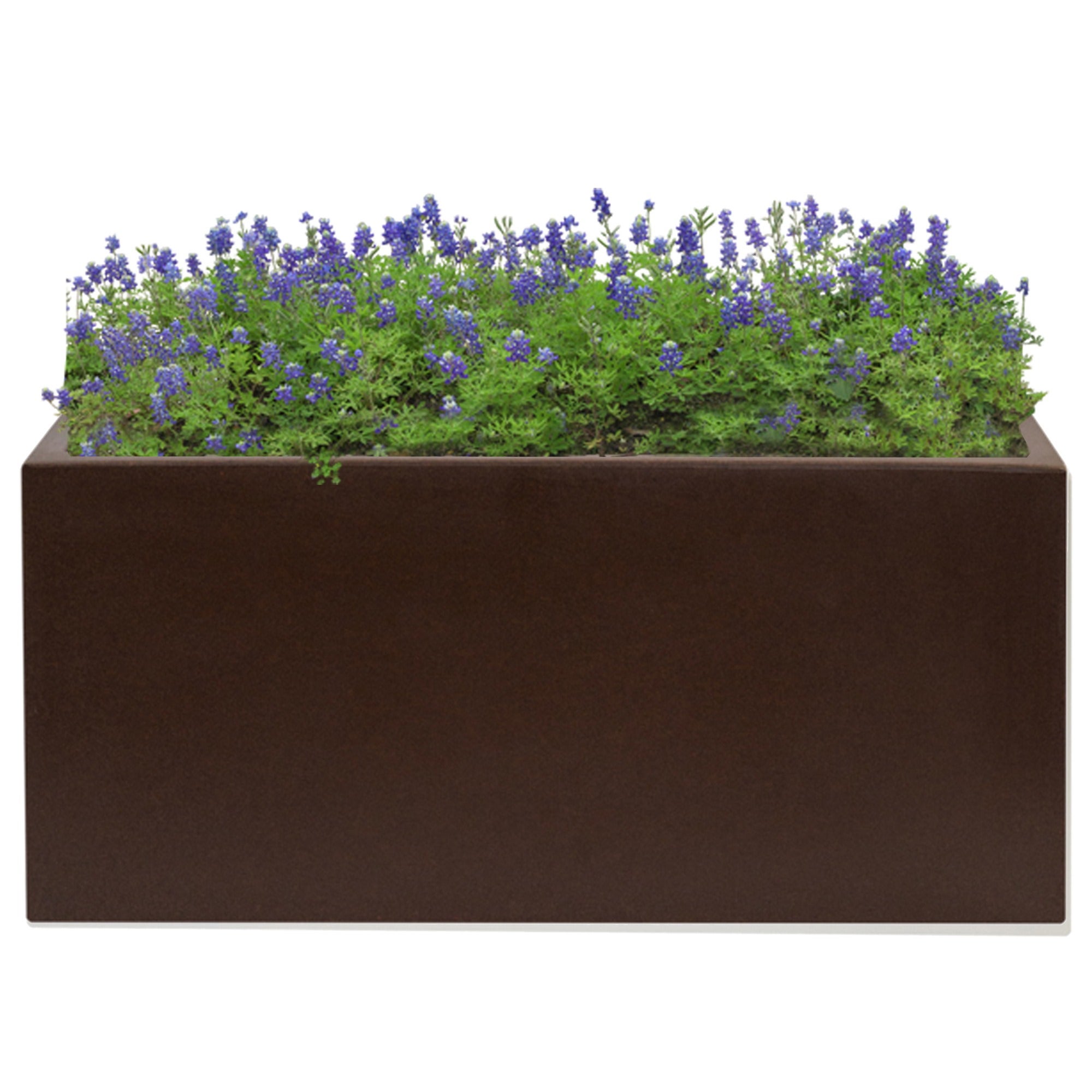 Pot de fleurs WellHome en polyéthylène bronze 80x40x40 cm - 3
