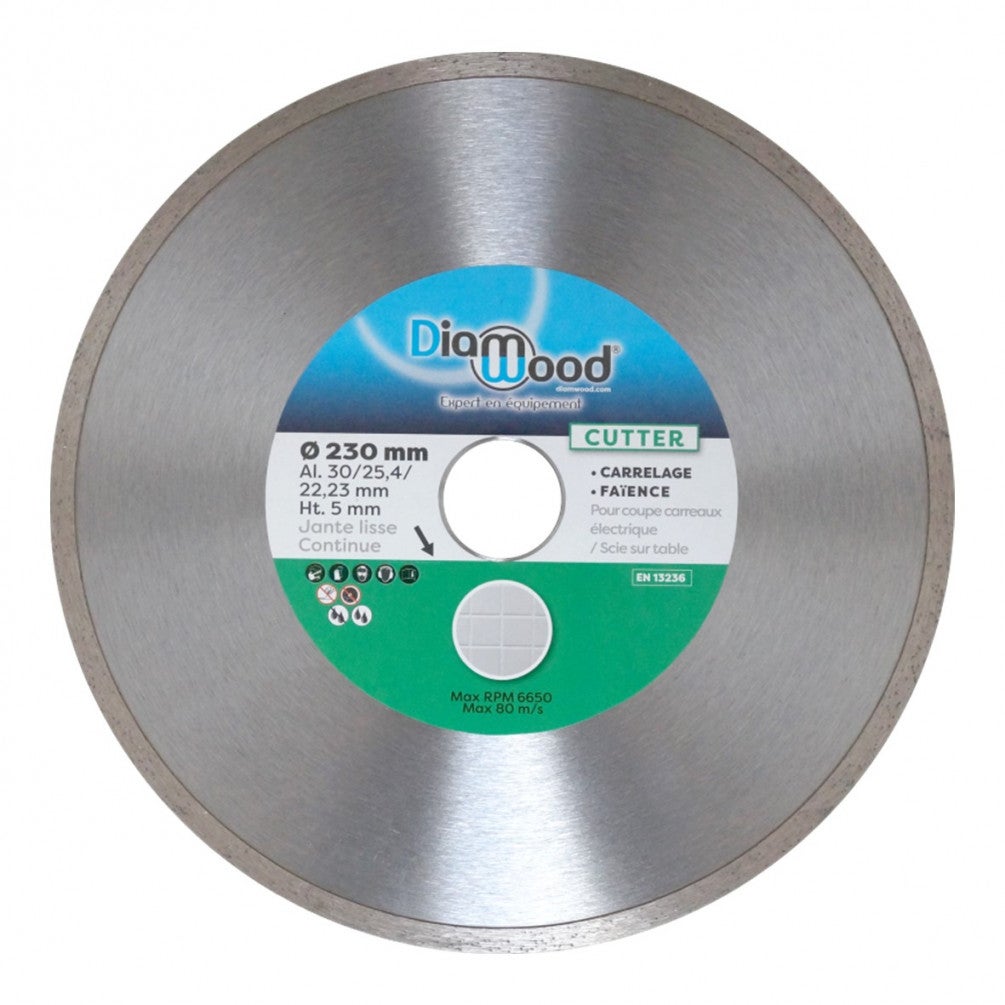 Disque Diamant Meule 230 Mm Double Dents Trou 22,23 Mm - Pour Béton Pierre Maçonnerie