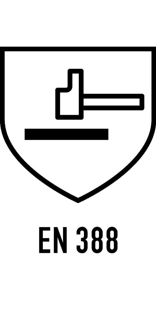 Gant de protection thermique 5 doigts taille univers. nature/argent cuir de séba - 4