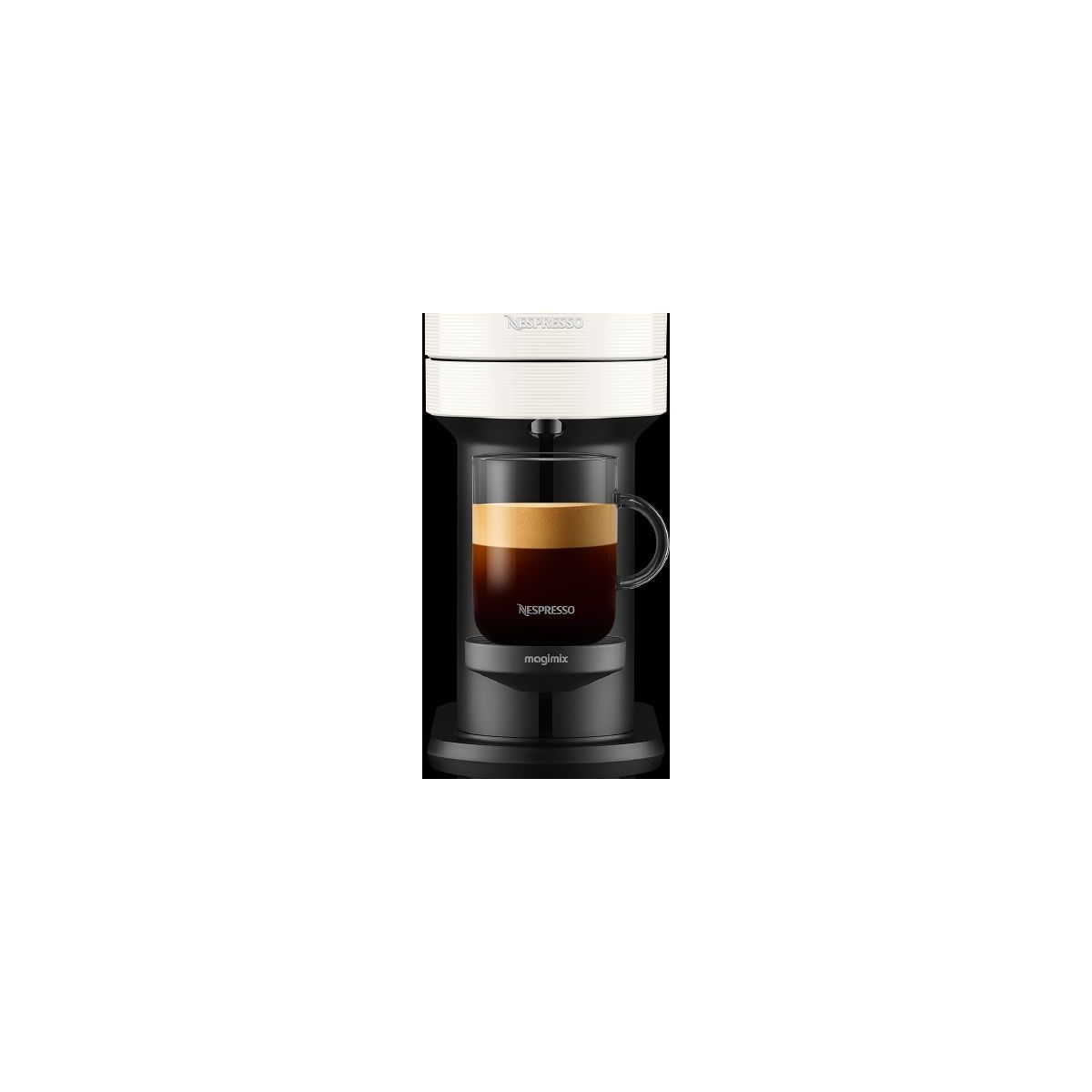 Magimix Machine à Café Nespresso Vertuo Next Blanche - Cafetière Capsules Avec 12 Capsules Offertes