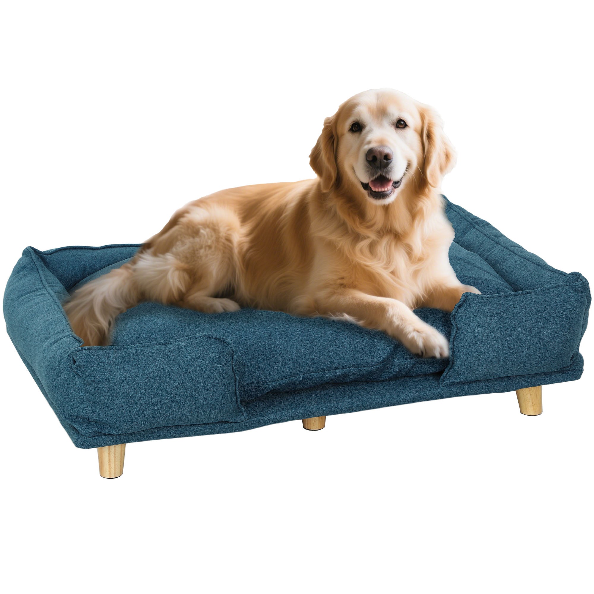Colchón Cama Cesta Para Perros Mascotas Tamaño XL 84 X 52 Cm Gris 02_0001608 | Leroy Merlin