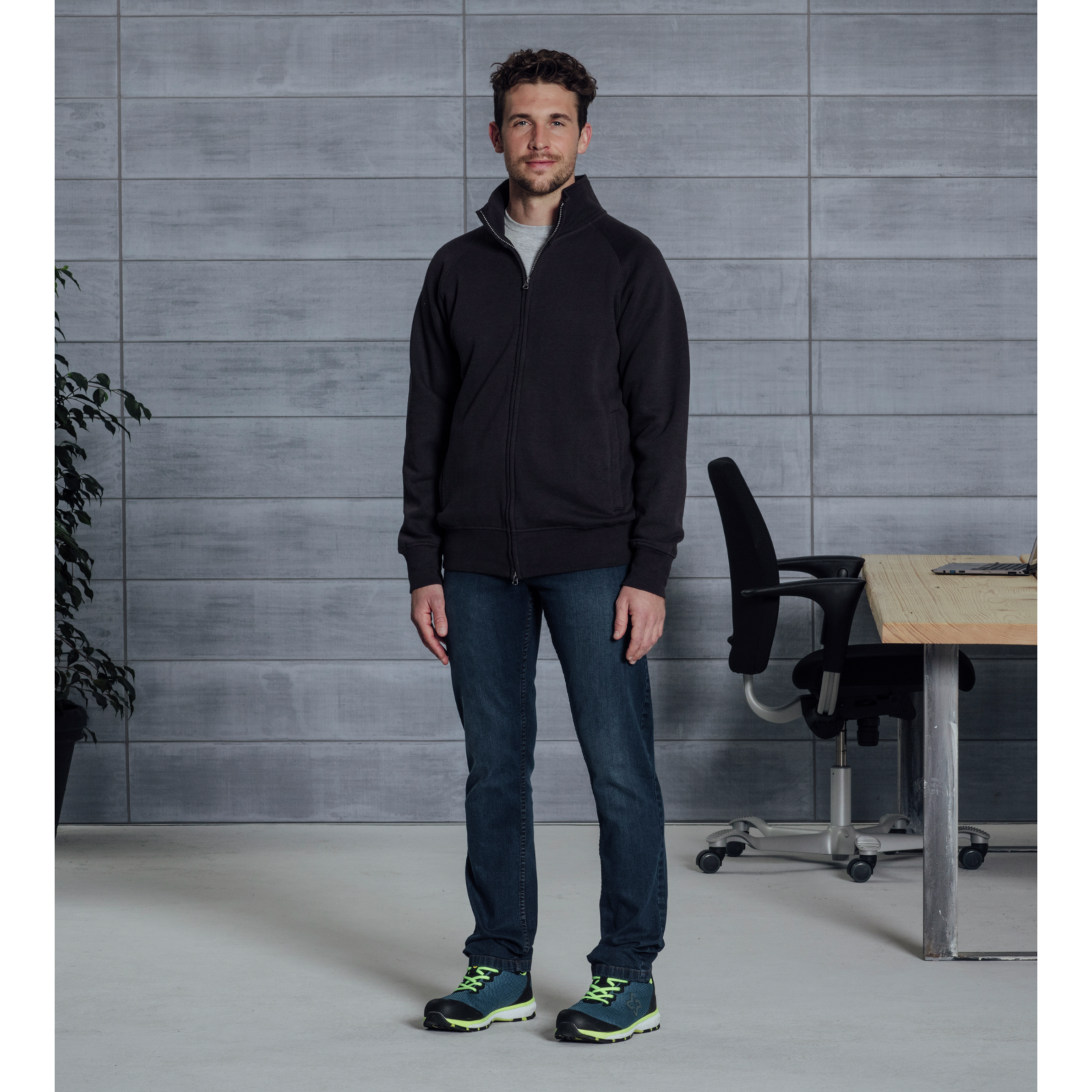 Sweat Zippé JOB+ marine - 3