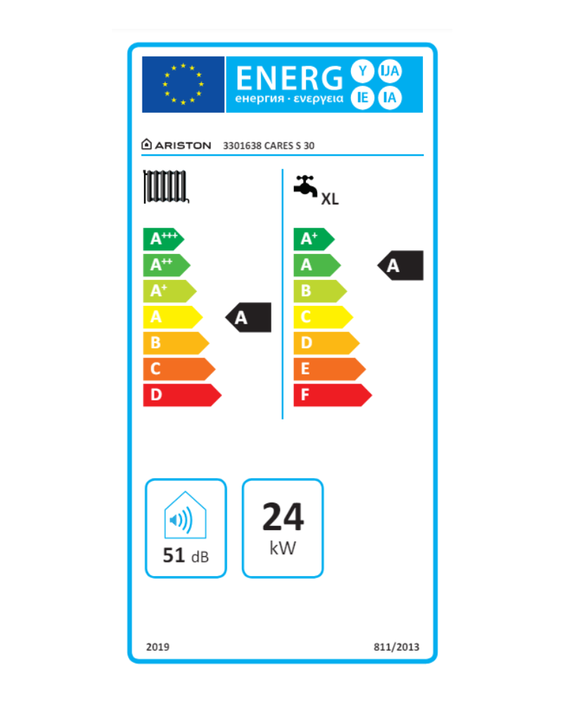 Caldaia a condensazione mista istantanea con display digitale CARES S 30 - ARISTON - 6