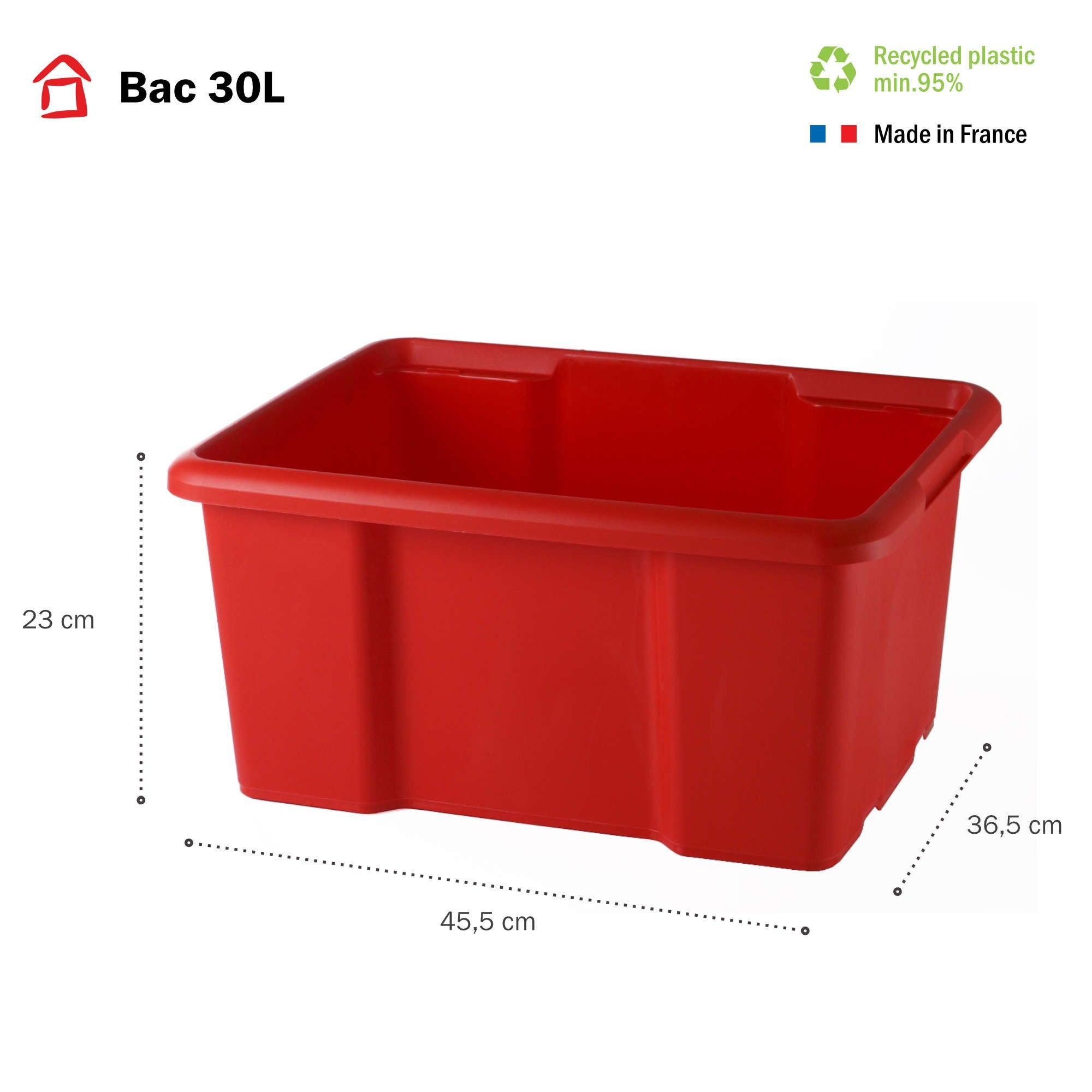 Lot De 6 Boîtes De Rangement En Plastique - 1 Boîte De Réfrigérateur