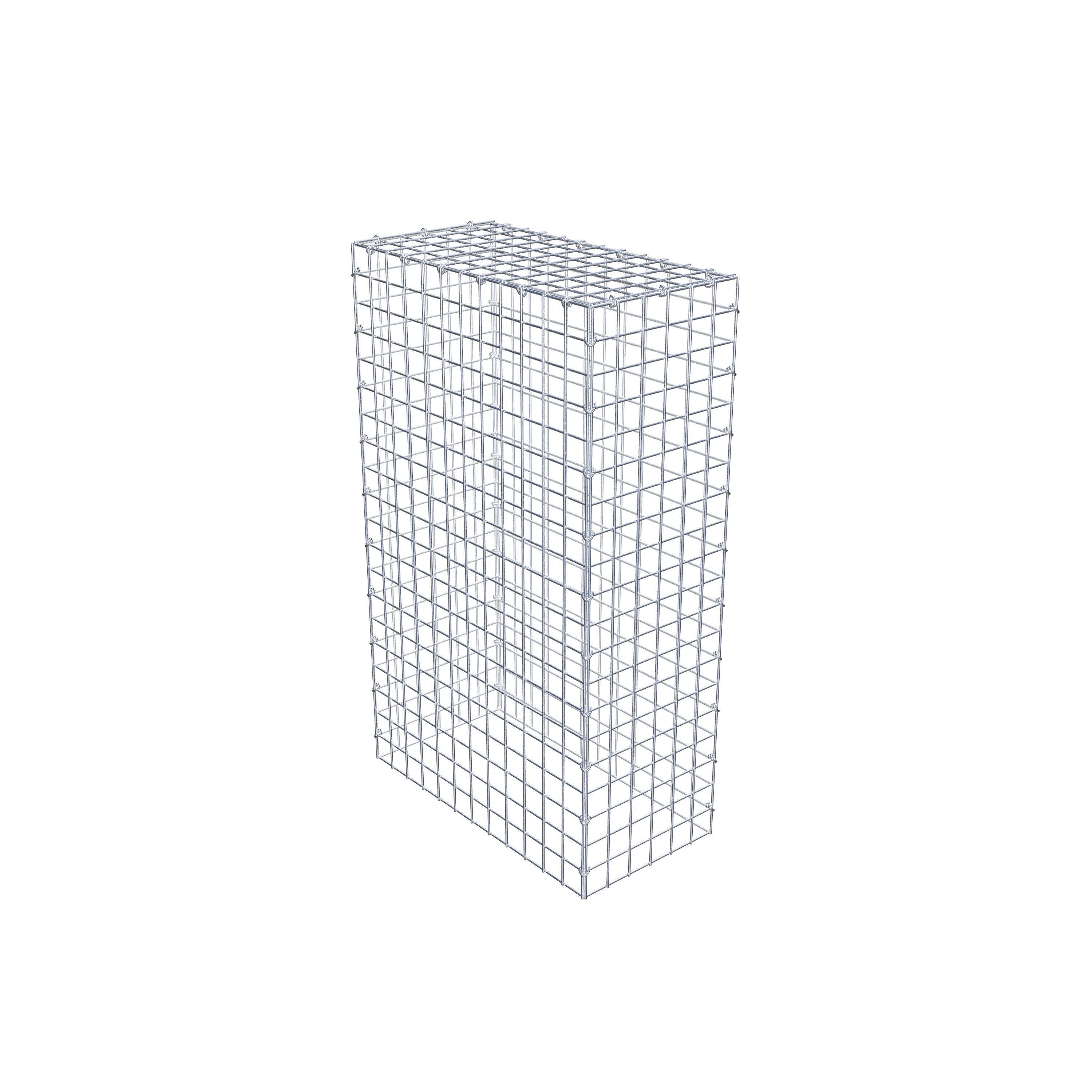 Gavión para apilar en acero galvanizado 100x60x30cm (LxAxP), malla 5 x 5cm, Anillo en C, sin rejilla inferior - 3