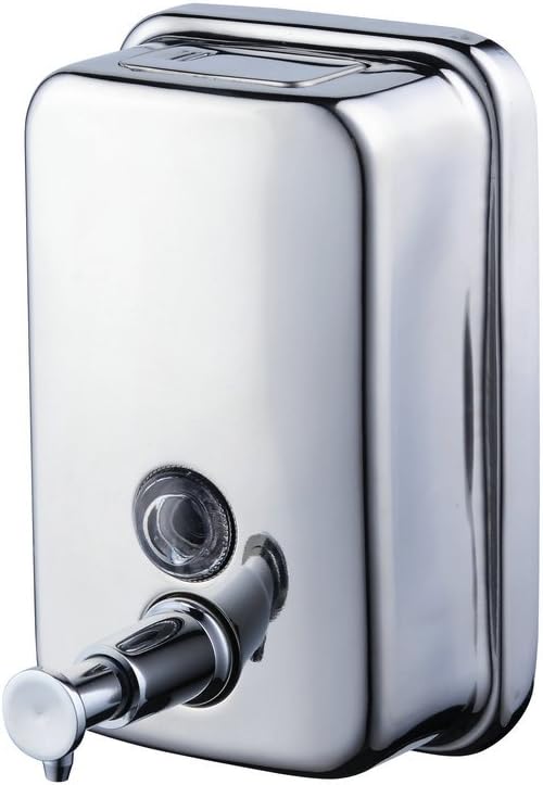 Chromowany, dwustronny dozownik do szamponu w żelu, stal nierdzewna 304, 800 ml, srebrny