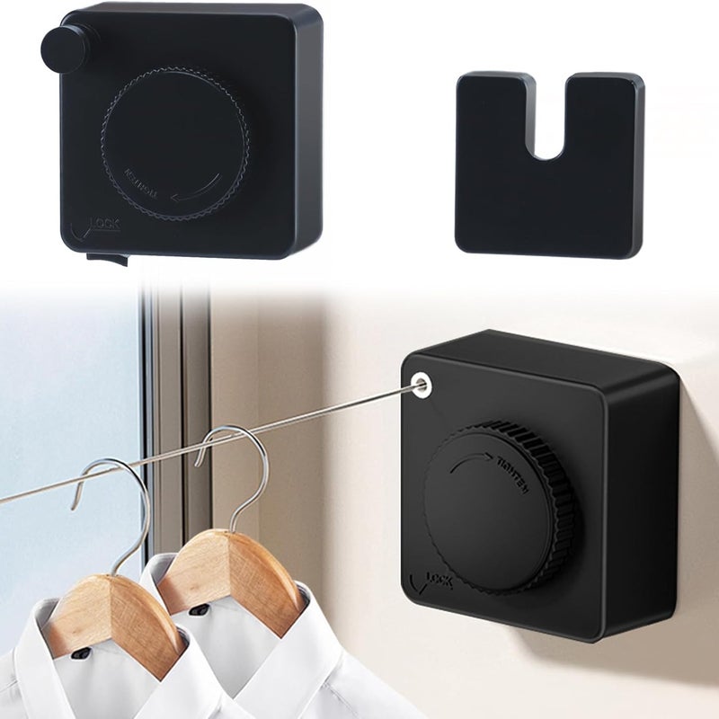 Teleskopowa suszarka do ubrań, do użytku wewnątrz i na zewnątrz, 4,2 m, ze stali nierdzewnej, (biała)