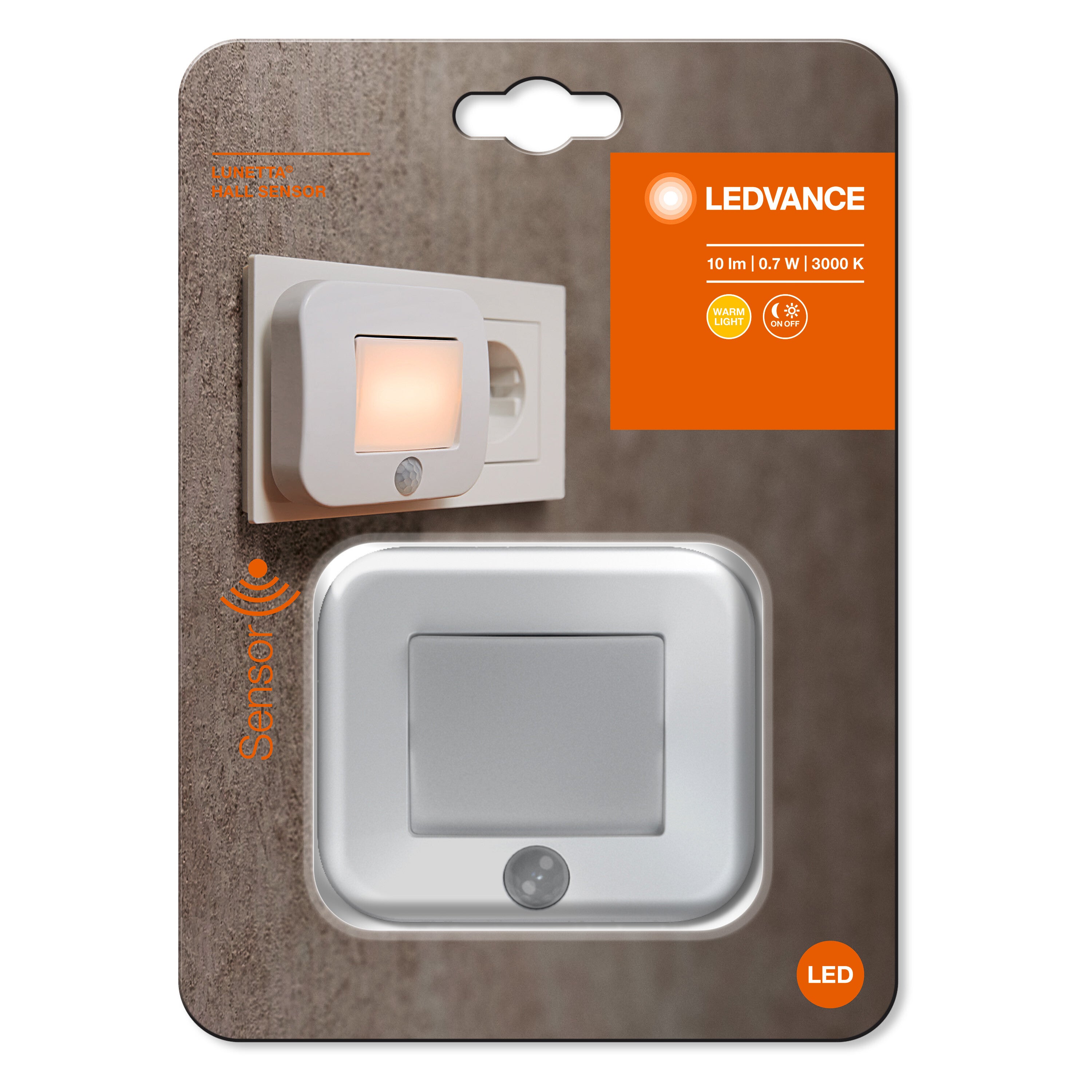 LEDVANCE Luz Noturna LED 0,7W 10Lm 3000K Sensor IP20 - 2