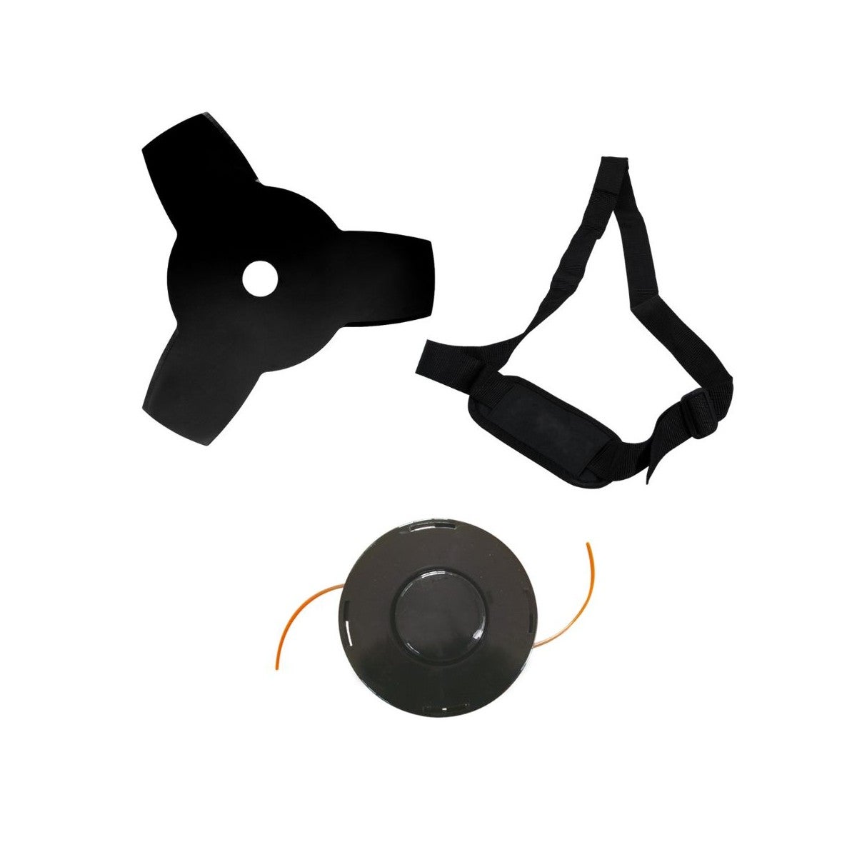 Debroussailleuse thermique 43 Cm3 Moteur 2T 1,5CV Lame 3 dents + Bobine de fil + Sangle de portée VITO - 4