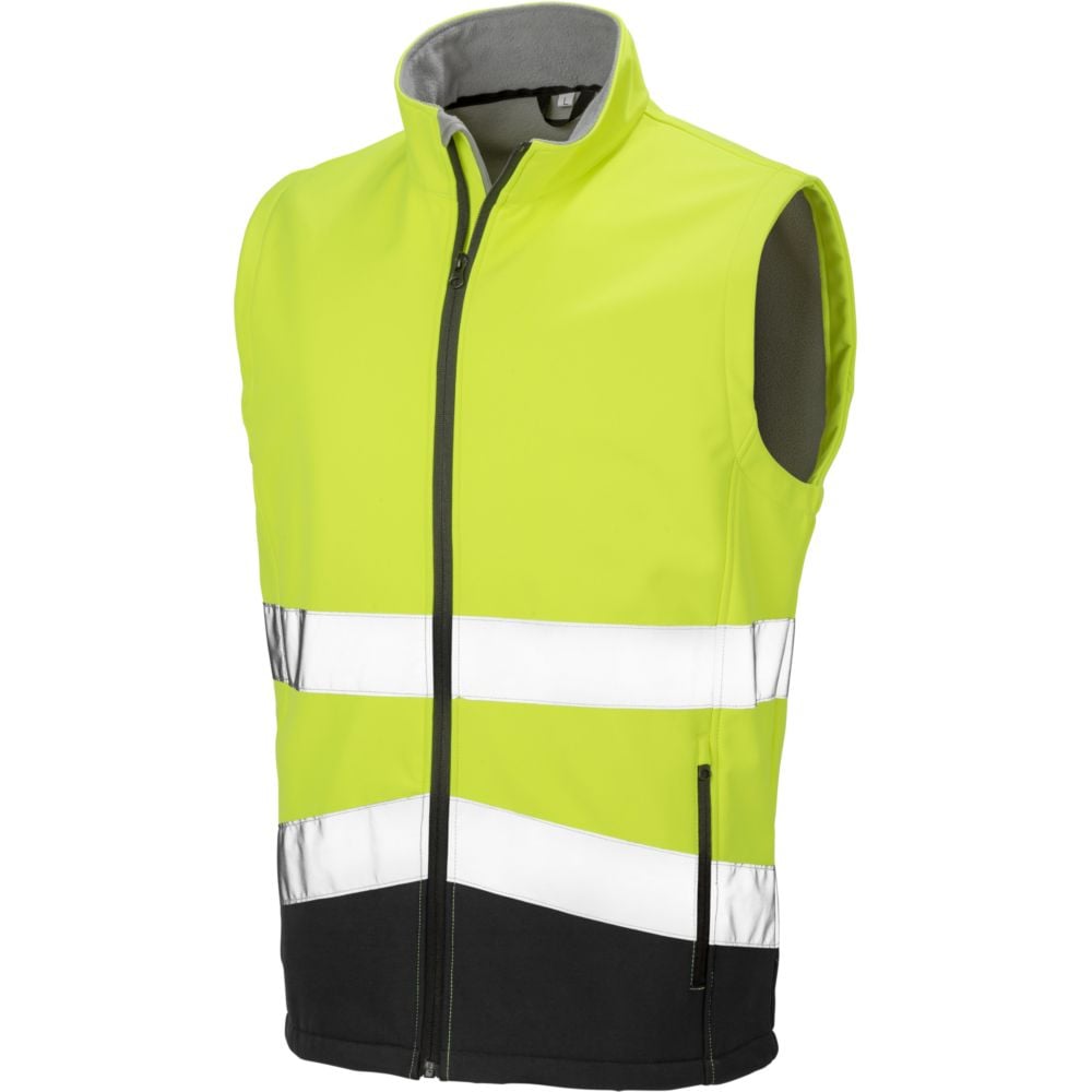 Gilet Sans Manches Haute Visibilité Softshell Result - Veste De Travail Réfléchissante