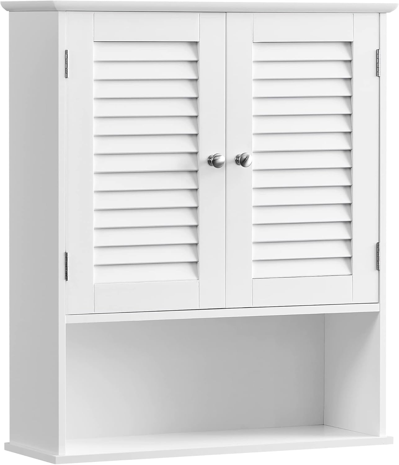 Vasagle Armario De Pared Para Baño, Armario Colgante, Armario De Almacenamiento Con Estante Ajustable, 20 X 60 X 70 Cm, Blanco , Leroy Merlin