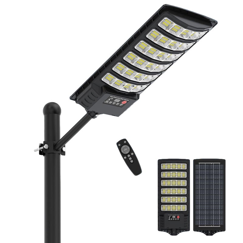 Wodoodporne lampy solarne do użytku zewnętrznego, projektor o szerokim kącie 320°, solarna lampa LED z detektorem ruchu i pilotem.
