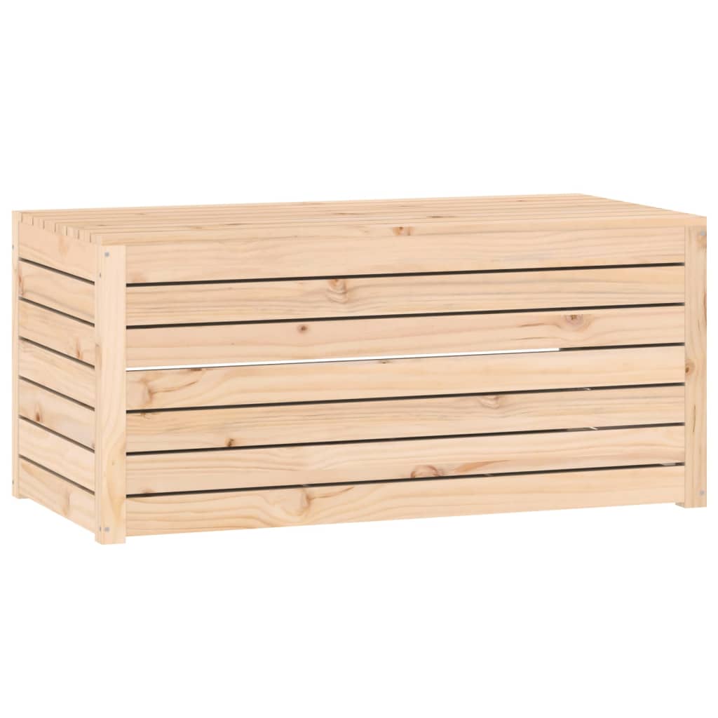 Baúl de jardín madera maciza de pino 101x50,5x46,5 cm | Leroy Merlin