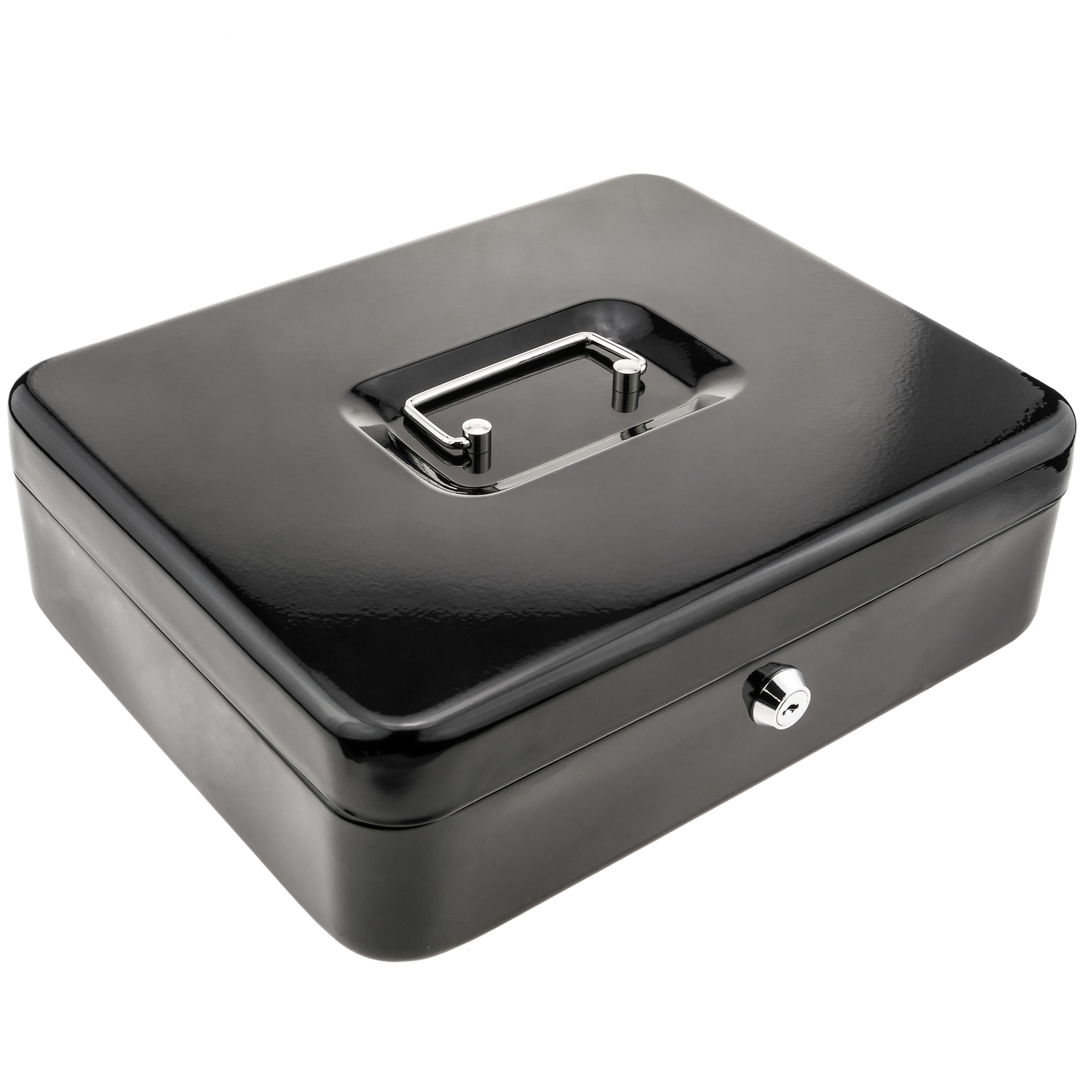 Caisse a monnaie et billets Boîte métallique portable en acier 298 x ...