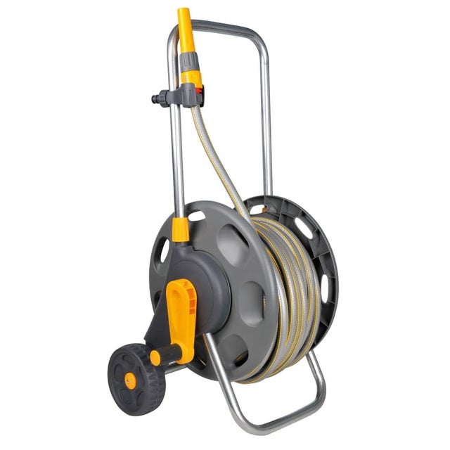 Hozelock Carrito carrete de manguera 60 m con manguera de 50 m