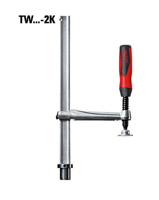 Bessey Element zaciskowy do stołów spawalniczych uchwyt z tworzywa sztucznego 2K 200 x 100 mm - TW16-20-10-2K