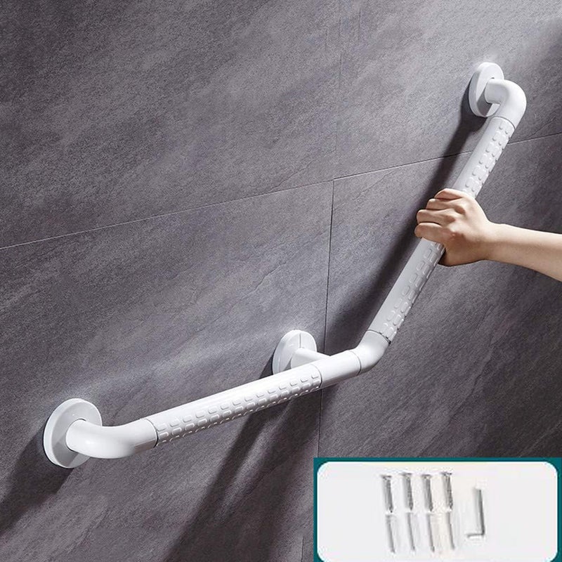 Uchwyt prysznicowy 135° do wanny, poręcz ze stali nierdzewnej ABS do toalet dla osób starszych i niepełnosprawnych, 42 x 42 cm