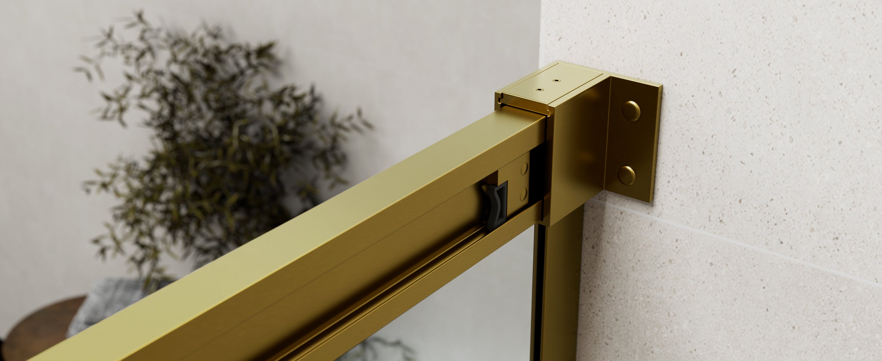 CABINA DE DUCHE FIXO + DESLIZANTE 145-150 cm. MODELO: BASICA OURO ...