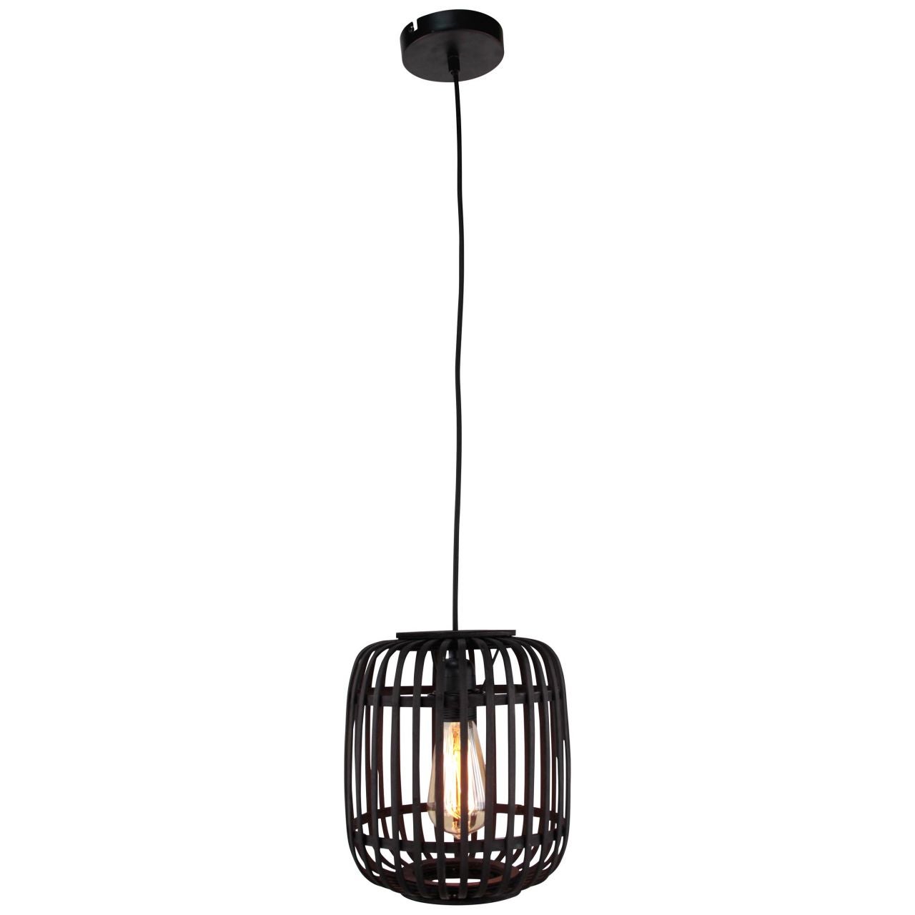 Brilliant Brennan LED lampa natynkowa 54cm 4000K czarny/biały drewno/plastik/czarny metal 35W zintegrowany LED