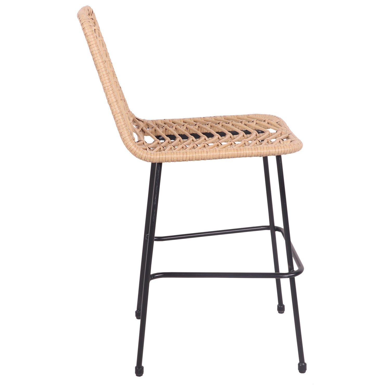 Pack de 2 taburetes de bar de ratán sintético OKA - 3