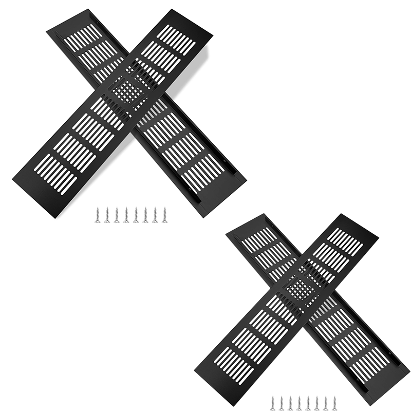 Rejilla Paso De Aire Rejillas De VentilaciÃ³n Rejilla De Ventilación De Aluminio 480x80mm - Negro Rejilla De Ventilacion Rejillas Para Ventilacion De Aire
