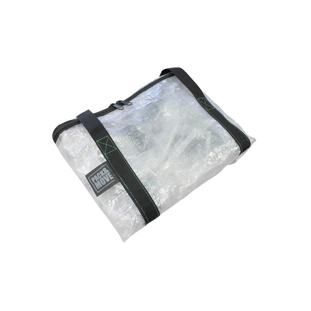 Pack and Move - Lot 6 Grands Sacs Déménagement Transparent Recyclé - Rangement Et Transport Ultra Résistant - Réutilisable - Poignées Solides - 100L - 9