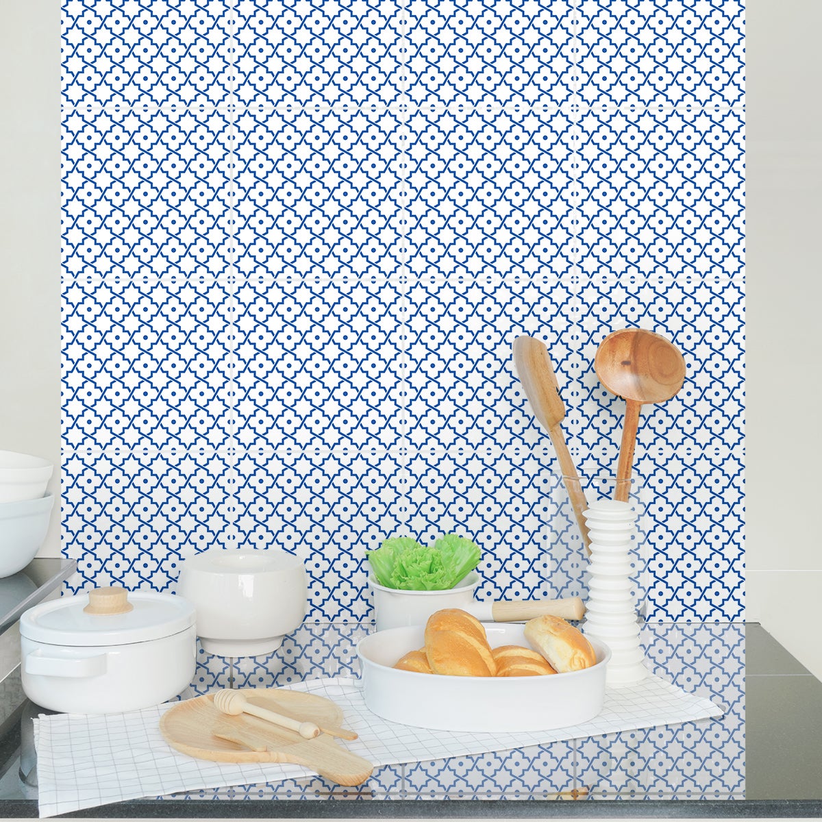 9 adesivi piastrelle di cemento orientale Tataouine - Sticker adesivo - adesivi murali - 9stickers20x20cm - 5